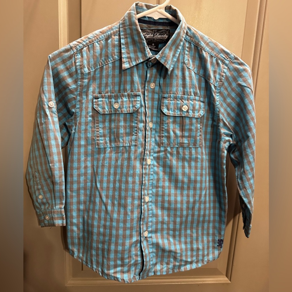 English Laundry Size 6 Button Down Shirt EUC